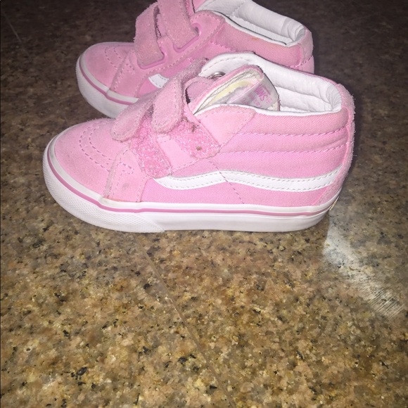 toddler pink high top vans